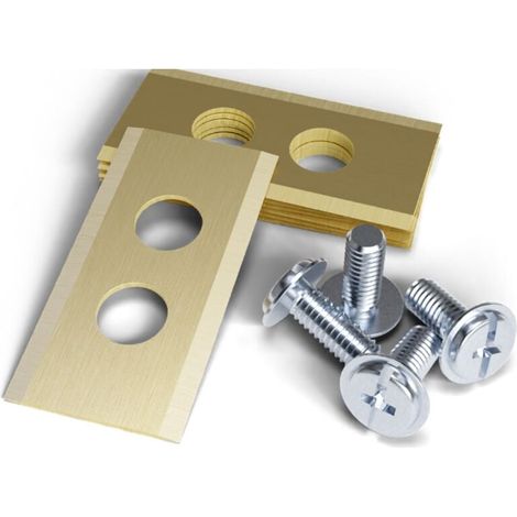 36 X 18 Mm, (30 Stück), Klingenstärke 1 Mm, Ersatzklinge Aus Vergoldetem Edelstahl Mit Doppelloch, Passend Für Ton-klingen