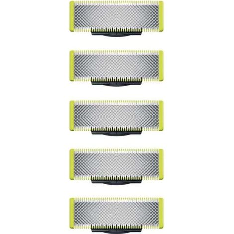 5er-pack Oneblade-ersatzklingen Aus Edelstahl – Lebensdauer Bis Zu 3 Monate – Kompatibel Mit Den Modellen Qp14xx, Qp25xx, Qp26xx, Qp27xx, Qp28xx, Pro Qp65xx, Qp66xx