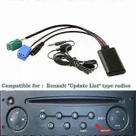 Renault 2005–2011 Aux-bluetooth-adapter Mit Mikrofon Für Autoradio-cd-wechsler-upgrade