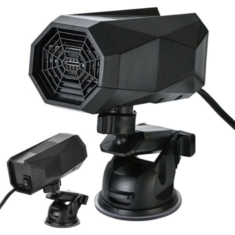 Scheibenenteiser – Tragbarer 12 V 150 W Scheibenenteiser, Entnebler Und Heizventilator Für Autos Im Winter Mit 360° Drehbarem Sockel