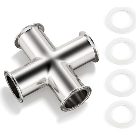 4-fach-schlauchschelle Passend Für Ein Rohr Mit Einem Außendurchmesser Von 1-1/2 Zoll, Hygienischer Verbinder Aus Edelstahl 304, Tri-clamp 1,5 Zoll, Ferrule Flansch 50,5 Mm