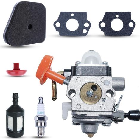 Vergaser Für Stihl Fs90, Passend Für Fs90 R, Fs87, Fs87r, Fs100, Fs110, Fs110r Rasenmäher Der Serien Fs, Fc Und Km, Mit Zündkerze, Luftfilter Und Ölfilter