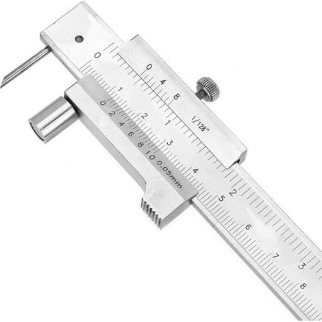 Tragbarer Parallelmessschieber Aus Edelstahl, 0-200 Mm Mit Markierungslehre