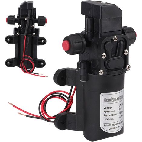 Druckpumpe, Dc 12v 5 L/min Membranpumpe Automatische Saugpumpe Für Sprühpumpe 116 Psi Mit Klemmen Für Boote Wohnmobile Campingautos