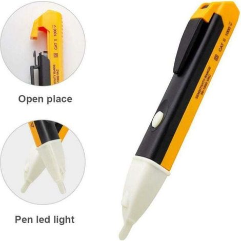 Ac-spannungsprüfer 90-1000v Cat Iii, Berührungsloser Elektrischer Spannungserkennungsstift Mit Warn-led, Spannungsprüfer Und -detektor