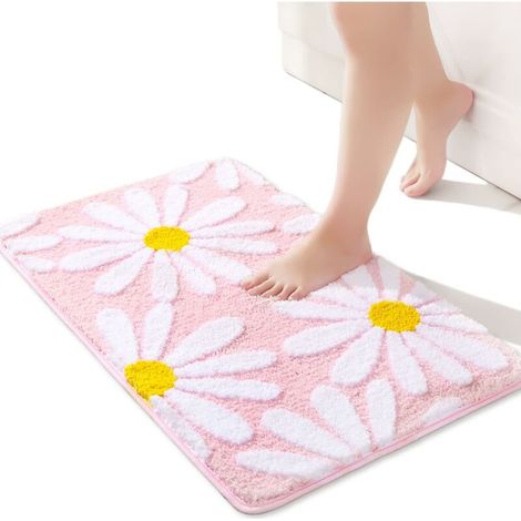 Badteppich Blume 40 X 60 Cm, Rutschfester Badteppich