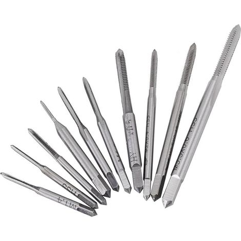 10 Stück Mini Metrische Hochgeschwindigkeits-gewindeschneider-set Aus Stahl M1, M1.2, M1.4, M1.6, M1.7, M1.8, M2, M2, M2.5, M3.5, M1.6, M1.7