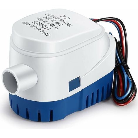 Bilgepumpe, Automatische 12v 1100gph Bilgepumpe, Leise Automatische Flüssigkeits-wasserpumpe Für Marine-bilge, Teich, Pool-wasserpumpe
