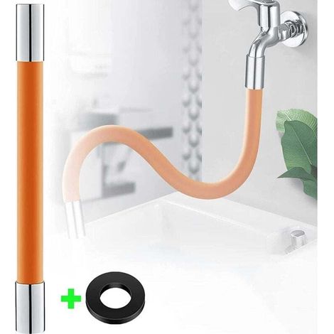 50 Cm Wasserhahnverlängerung, 360° Drehbares Sprührohr Für Küche Und Bad, Orange