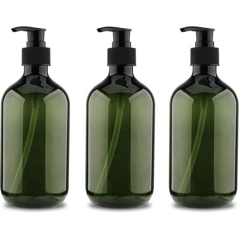 3 Stück 500 Ml Pumpflaschen, Shampoo-flaschen, Nachfüllbare Flüssigkeits-spender, Leere Nachfüllbare Pumpspender, Leere Nachfüllbare Seifenspender-flaschen