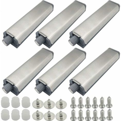 6 Stück Push-to-open-magnet Für Schranktüren, Drücker, Magnetischer Verschluss Für Schränke, System Puffer Scharnier Verriegelung, Metallener Magnetverschluss