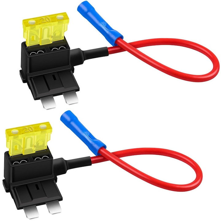 Stück Kfz-sicherungsadapter (stromdieb) – Stromkreisverlängerungsstecker Mit Standard-sicherungsanschluss Für Auto, Lkw, Boot