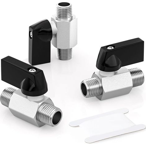3 Stück 1/4 Zoll Mini-kugelhahn Aus Messing, Absperrventil, 1/4 X 1/4 Zoll Gewindeanschluss Für Schlauch