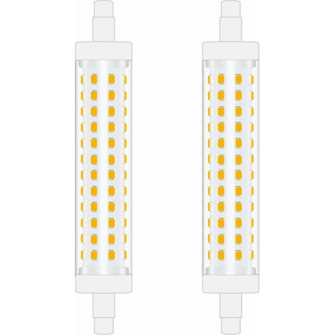 118mm R7s Led-lampe 10w Warmweiß 2700k Lineare Doppelend-spotleuchte, Ersatz Für 100w-halogenlampe, Ideal Für Schlafzimmer Und Badezimmer, Nicht Dimmbar, 2 Stück