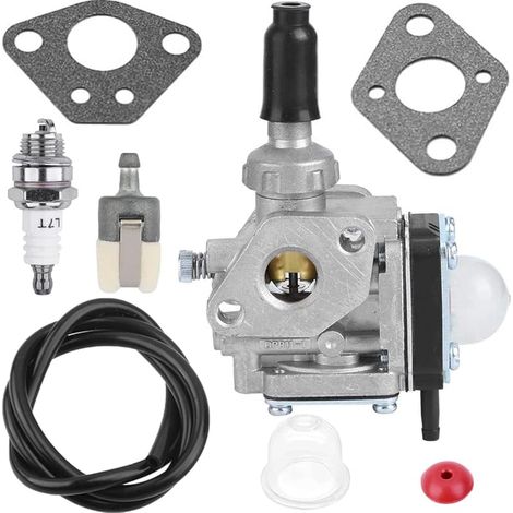 Kawasaki Th43 Th48 Vergaser-kit Für Rasenmäher-motor, Gartengerät Im Außenbereich, Mit Kraftstoffleitungsdichtung Und Zündkerze Als Motorteile