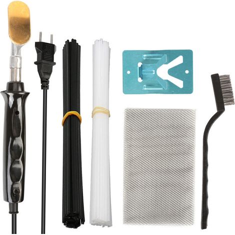Elektrischer Lötkolben 50 W, Kunststoff-löt-kit Mit 40 Stäben, 1 Halterung, 1 Metallbürste, 1 Netz, Eu-stecker