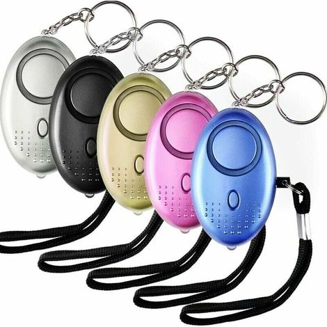 Persönlicher Alarm, 5 Stück, 140 Db Schlüsselanhänger-alarm Mit Taschenlampe, Anti-angriff, Geeignet Für Frauen, Kinder Und Ältere Menschen