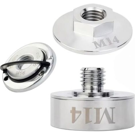 Kit-adapter X Lock Aus Edelstahl 304 Für Kabellose Winkelschleifer – Schnellverschlussmutter M14, Professionelles Zubehör, Robust, Langlebig Und Hoch Belastbar