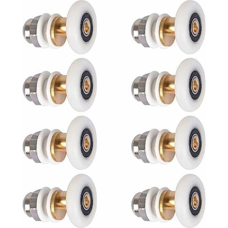 Duschtür-rollensatz – 8-teiliges Ersatzrollen-set Für Duschtüren, Laufrollen, 25 Mm