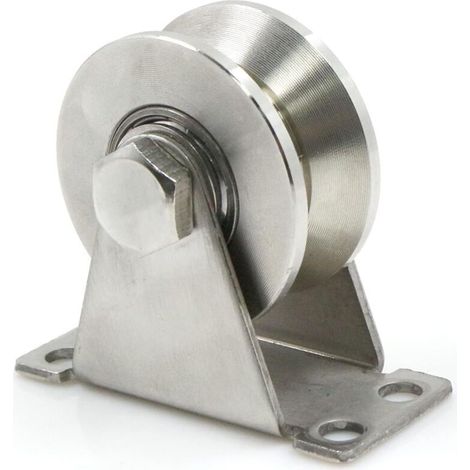 Stahlrollen Mit V-rille, Hebeblock, Seilrollen Für Stahlseile, Edelstahlrolle, V-nut-rolle, Rollendurchmesser 48 Mm, Tragfähigkeit 150 Kg