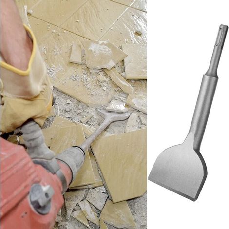 Burin Sds Plus Carrelage, 180mm X 75mm Hochleistungs-verbreiterungsserie, Gebogener Fliesenmeißel Mit Gezackter Schneide Für Keramik Und Bodenfliesen, Ouylaf