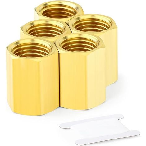 5-teiliges Messing-rohrverschraubungs-set, Reduzierstück-adapter, 1/2-zoll Innengewinde X 1/2-zoll Innengewinde