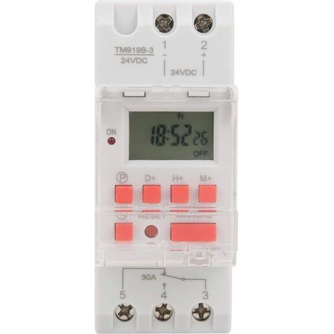 Dc 24v 30a Wöchentlicher 12/24-stunden-timer-schalter Lcd Ein/aus Programmierbare Zeitsteuerung Relais, Zeitschaltuhr
