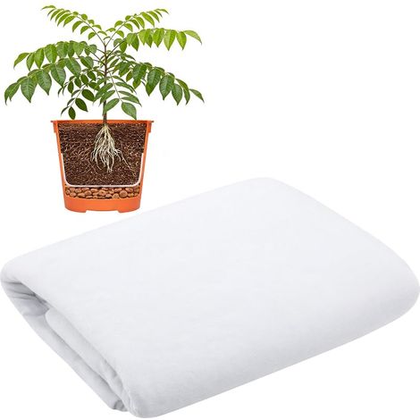 Vliesstoff Für Pflanzentöpfe, 2 M X 1 M, Schneidbarer Plüsch, Für Blumentöpfe, 150 G/m², Für Pflanzen, Unkrauthemmend, Verhindert Stehendes Wasser