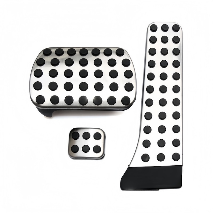 Set Mit 3 Edelstahl-pedalblenden Für Automatische Schaltung, Passend Für Mercedes-benz W204, W203, W205, W212, W213, X204, W221, Glc, Gle