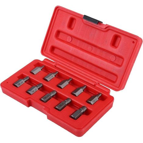 Extraktor, 10-teiliger Extraktorsatz Für Schrauben Von 3,2 Bis 10,3 Mm Zur Entfernung Beschädigter Und Verrosteter Bolzen, Beschädigter-schrauben-extraktor