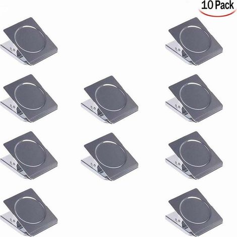 10 Stück Magnetklammern, Metall-magnetclips, Kühlschrank-magnetklammern, Zeichenklammern Für Whiteboard, Kühlschrank Und Büro