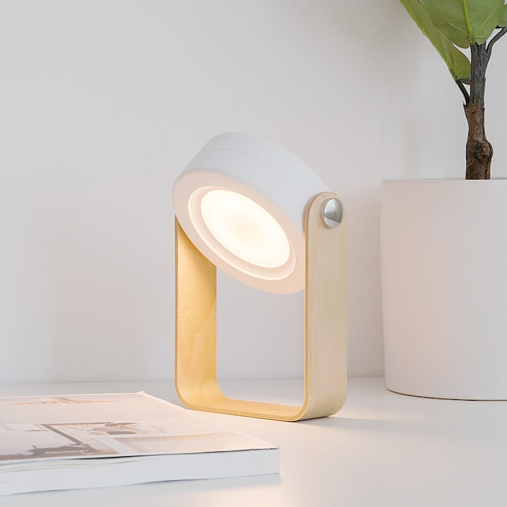 City Light Multifunktionslampe Zum Lesen, Als Umgebungslicht, Nachtlicht Und Taschenlampe, Led, Usb, 4 W, Mit Touch-bedienung, 3 Helligkeitsstufen, Tragbar, Wiederaufladbar, Augenschonend