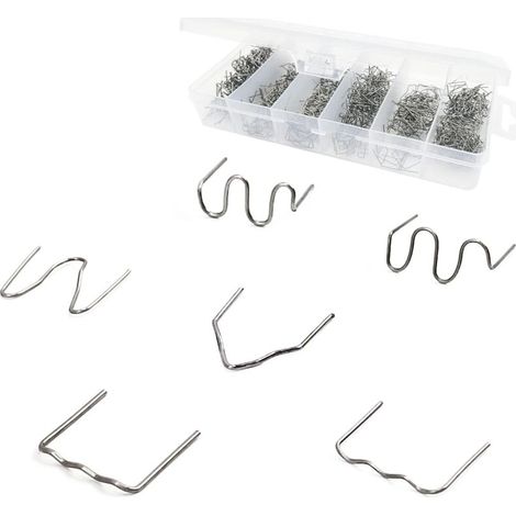 1800 Stück Heftklammern Aus Wolframstahl, 0,8 Mm / 0,6 Mm Schweißdrähte Für Warmkleben Und Reparatur-schweißnägel, Zum Schweißen Von Kunststoff-autostoßfängern