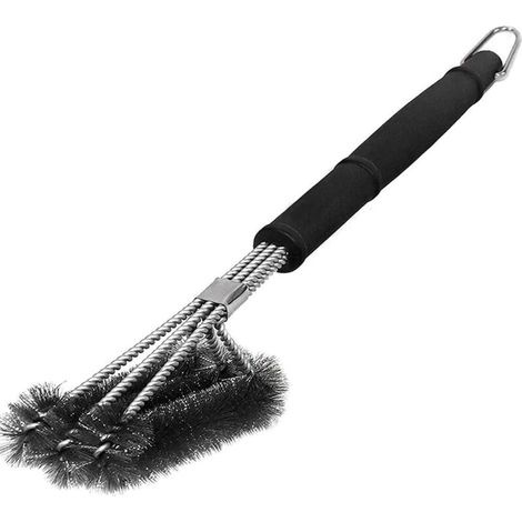 Grillbürste, 3-in-1 Grillreinigungsbürste, Edelstahlborsten Für Schnelle Und Effektive Reinigung Aller Grills