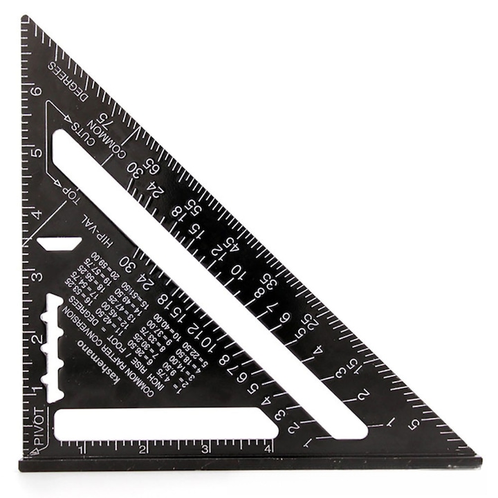 Architektonisches Quadrat Aus Aluminiumlegierung, Kashemano, Schwarz, 180x180x260mm, Winkel Und Längen