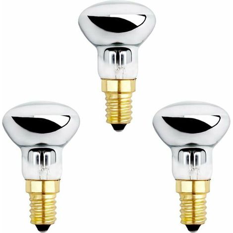 Ampoule E14 R39 25w Pour Lampe De Lave, Dimmable, Blanc Chaud 2600k, 250lm, Ampoules Réflecteur Petit Culot Pour Chauffer Lampe À Bulles, Lampe À Fusée, Lampe Pailletée, Lot De 3