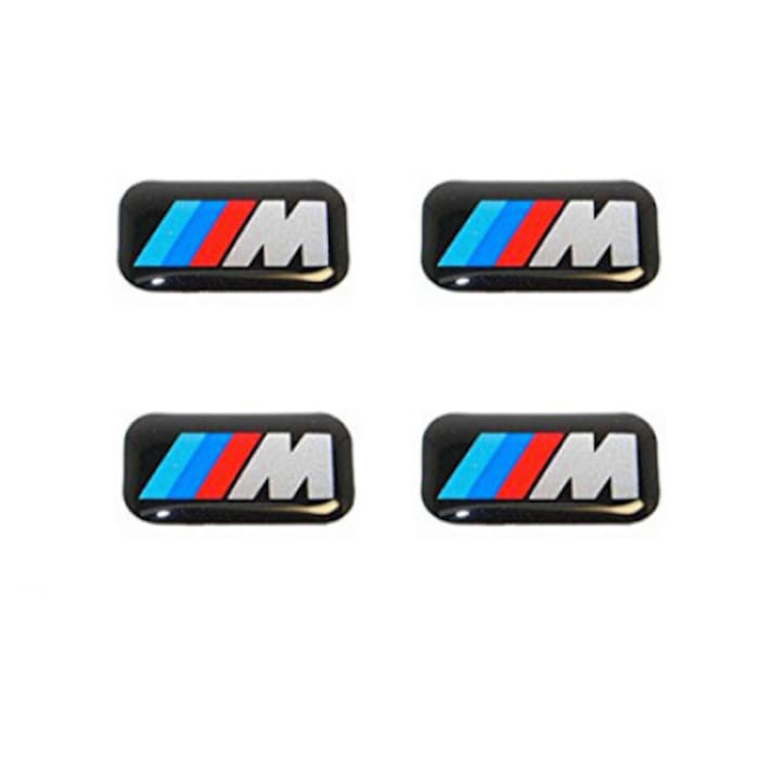 Satz Mit 4 M Performance Emblemen Für Bmw Felgen, Lenkrad Und Armaturenbrett