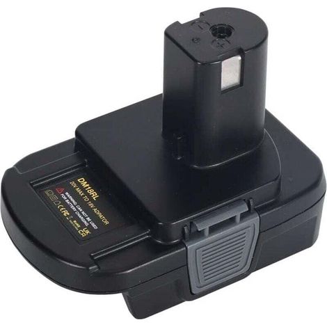 Dm18rl-akkuadapter Für Ryobi 18v Elektrowerkzeuge Mit Lithium-ionen-akkus, Kompatibel Mit Dewalt Oder Milwaukee