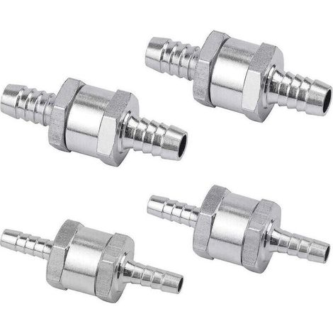 4er-satz Diesel-rückschlagventile 6/8/10/12 Mm, Kraftstoffventil Aus Aluminiumlegierung Mit Pfeil Für Benzinautos, Boote Und Motorräder