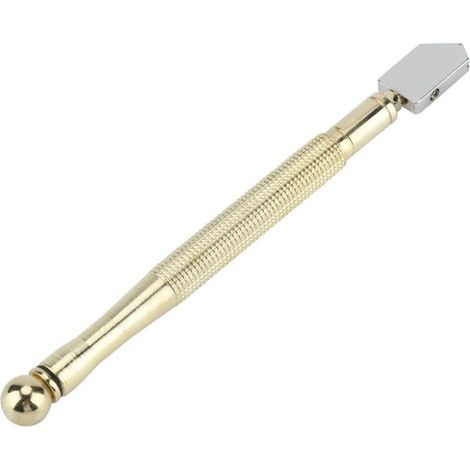 Professioneller Glasbrecher, Professionelles Glas-schneidewerkzeug, Super Cutter Mit Metallgriff Zum Schneiden Von Fliesen, Spiegeln Und Flaschen, Bleistiftform Und Design (kupfergriff)