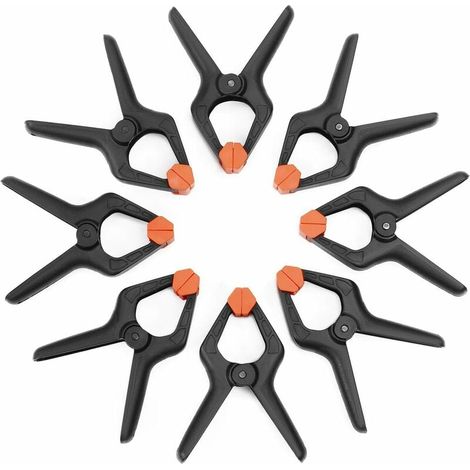 Kunststoff-klemmzwingen, 8 Stück, Öffnung Bis Zu 25,4 Mm, Spannzwinge Für Dekoration, Holzarbeiten Und Fotostudio