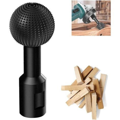 10 Mm Rotativer Kugelfräser Für Holz, Schleifkopf Für Winkelschleifer Zur Holzbearbeitung Und Schnitzerei, Bohrer, Kugelfeile Für 100/115/125 Mm Winkelschleifer