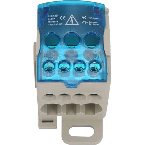 Verteilerdose Ukk-80a Verteilerklemmenblock Auf Din-schiene, Elektrischer Kabelverbinder, Universelle Anschlussdose
