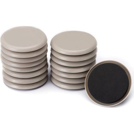 Möbelgleiter, 16er-pack Möbelgleiter Für Möbelbeine, 8,9 Cm Große Teppich-möbelgleiter, Robuste Bodenschutzkappen Für Stuhlbeine, Untersetzer Für Hartholzböden, Gleiter