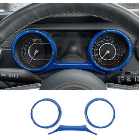 2er-set Armaturenbrettblenden, Armaturenbrettverkleidung, Blau, Abs, Instrumententafelabdeckungen Für Jeep Wrangler 2018–2022 Jl Jlu Gladiator Jt Sport X Sahara Rubicon