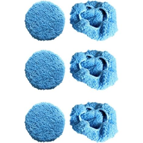3 Paar Blaue Glasreinigungstücher, Wischpads Für Hobot-168 Fensterroboter