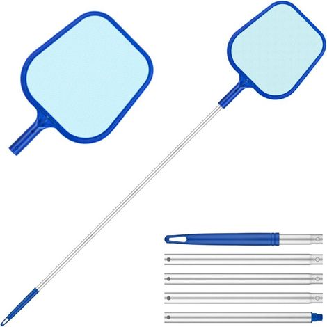Oberflächenkescher, Poolnetz-skimmer Mit Abnehmbarem Aluminiumgriff