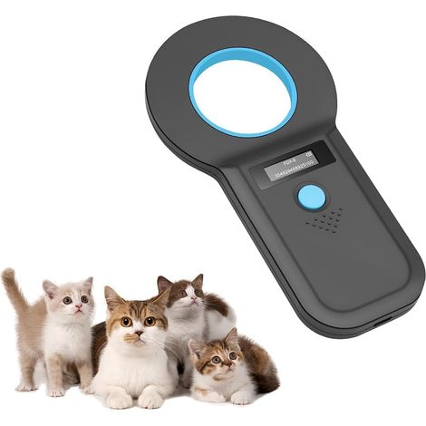 Chipleser Für Haustiere, Wiederaufladbarer Usb-chipleser Für Haustiere, Katzenklappe Mit Elektronischem Chip Iso11784/(85) Fdx-b/emid, Elektronischer Chipleser Für Hunde/katzen (blau)