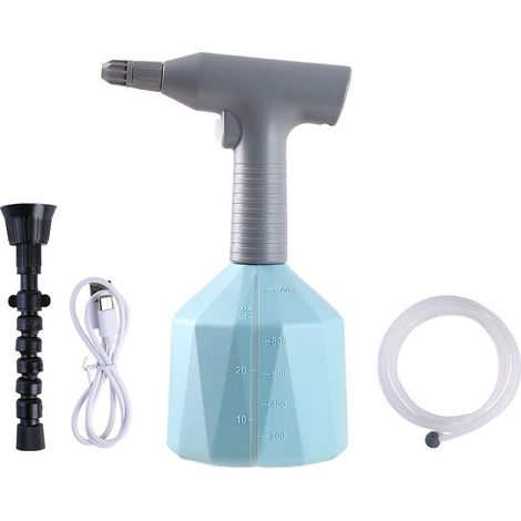 Elektrosprüher Mit Nebeldüse, Tragbarer Gießkanne Für Rasen Und Garten (blau 1 L)
