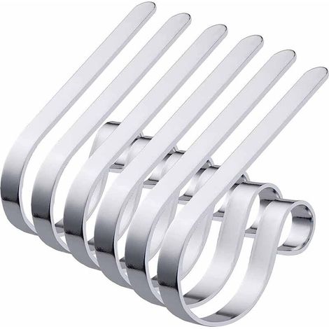 6-teiliger Sockelhalter Aus Metall Für Weihnachtssocken – Rutschfeste, Sichere Halterungen Und Haken Für Kamin-weihnachtsdekoration